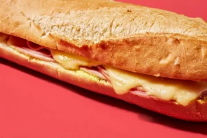 Käse-Schinken Baguette